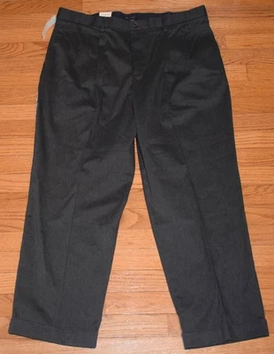 Pantalones Dockers Confort Caqui Calce Relajado Plisado Gris Para Hombre 38x30 - NUEVO con Etiquetas Foto 1 de 4