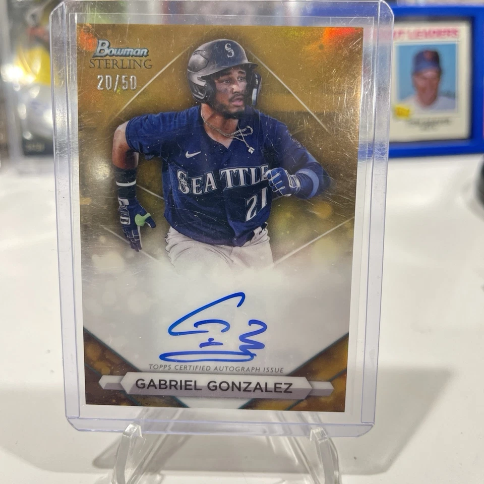 2023 Bowman Sterling Gabriel Gonzalez /50 Gold Refractor Auto #PA-GG - Image 1 of 1