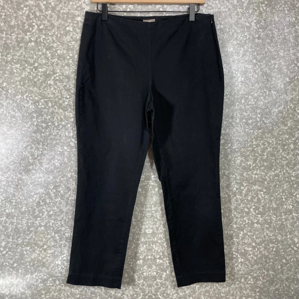 J Jill Women's Black Ankle Length Preppy Chino Dress Pants - Size 10 Petite-10P - Image 1 of 4