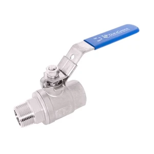 1/4" S.S. (316) Ball Valve - 2pc Full Port, 1000WOG, MxF - Picture 1 of 1