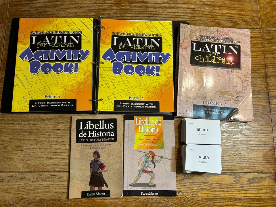 Latin for Children Primer A Book lot: Workbook, Activity Book, History Reader - Image 1 of 1