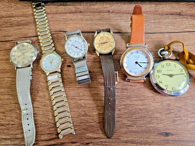 Estate Sale Find: Lot of 6 Watches, Quartex,Bradley, Unitron,Pierre Nicole etc. - Image 1 of 4