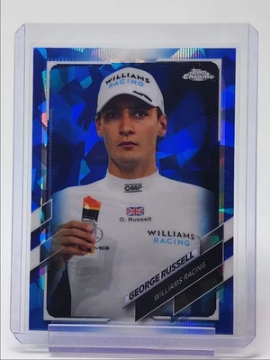 GEORGE RUSSELL 2021 TOPPS CHROME F1 SAPPHIRE REFRACTOR #35 Q4841 - Image 1 of 2