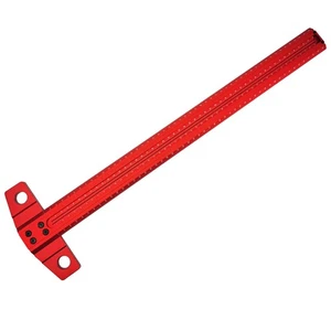 TX500mm Woodworking T-Line Scribe Hole Scale Aluminum T-shaped Ruler Inch - Picture 1 of 2