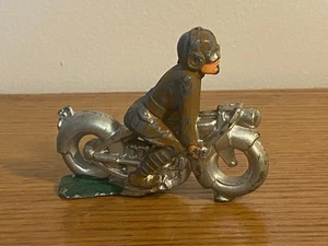 De colección 1930 MANOIL Soldier con gafas motocicleta juguete Harley Indian MA-30 - Imagen 1 de 5