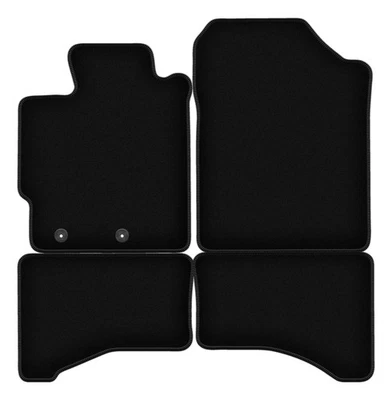 Tapis de sol velours noir Toyota Yaris III Hybrid 2013-2017 set 4 pcs - Photo 1/4