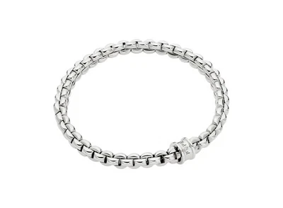 PULSERA FOPE 01M10BX_BB_B_XBX_00L 18K WG DIAMANTES EKA 0,01 CT Foto 1 de 2