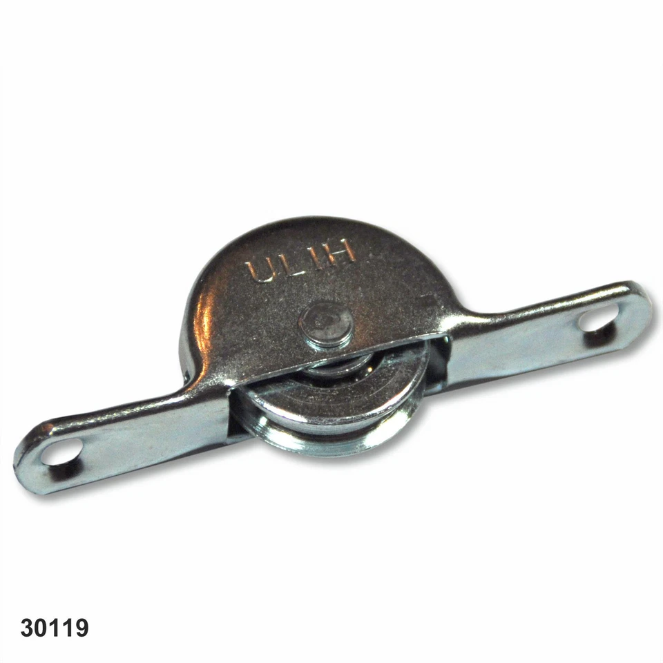 4x Möbelrolle Laufschiene Laufrolle für Bodenschiene