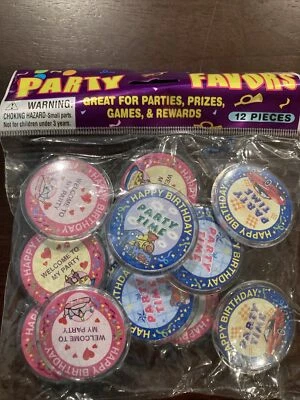 Prendedores de fiesta de cumpleaños NOS Botones de prendedor de fiesta de cumpleaños Foto 1 de 4