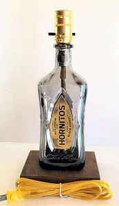 Hornitos schwarz Fass Tisch Schreibtisch Lampe Bar Lounge Deko Schnapsflasche Party Licht - Bild 1 von 4