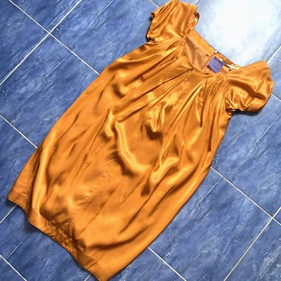 Como Nuevo Vestido Jodi Arnold Y2K Vintage Mandarina Naranja Burbuja Talla 6 $250 Foto 1 de 4