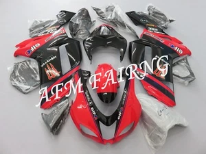 Red Black ABS Injection Mold Bodywork Fairing Kit Panel for Ninja ZX6R 2007 2008 - Picture 1 of 6