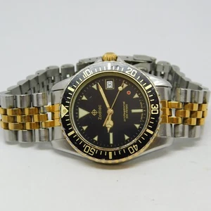 Zodiac 113.22.06 Red Dot Swiss Made Quarz Herrenuhr Gr. 7 1/2 Zoll neuer Akku - Bild 1 von 10