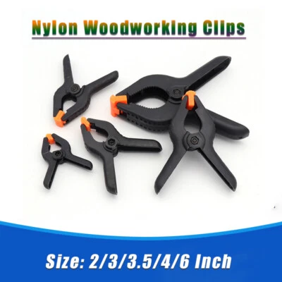 2/3/3.5/4/6 Inch Nylon Woodworking Clips Plastic Spring Clamps Quick Grips Clip - Image 1 of 4
