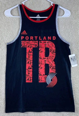 Portland Trail Blazers Youth Tank Top NBA Adidas Black Size Medium Tank Top New Cover