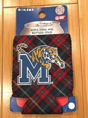 孟菲斯老虎罐绝缘子冷藏箱套 Koozie - 格子 - 未使用 - Kolder — 第 1/2 张图片