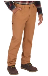NEW Coleman Men's Cotton Canvas Fleece Lined Pant Size 36 x 30 $85 Retail - Picture 1 of 2