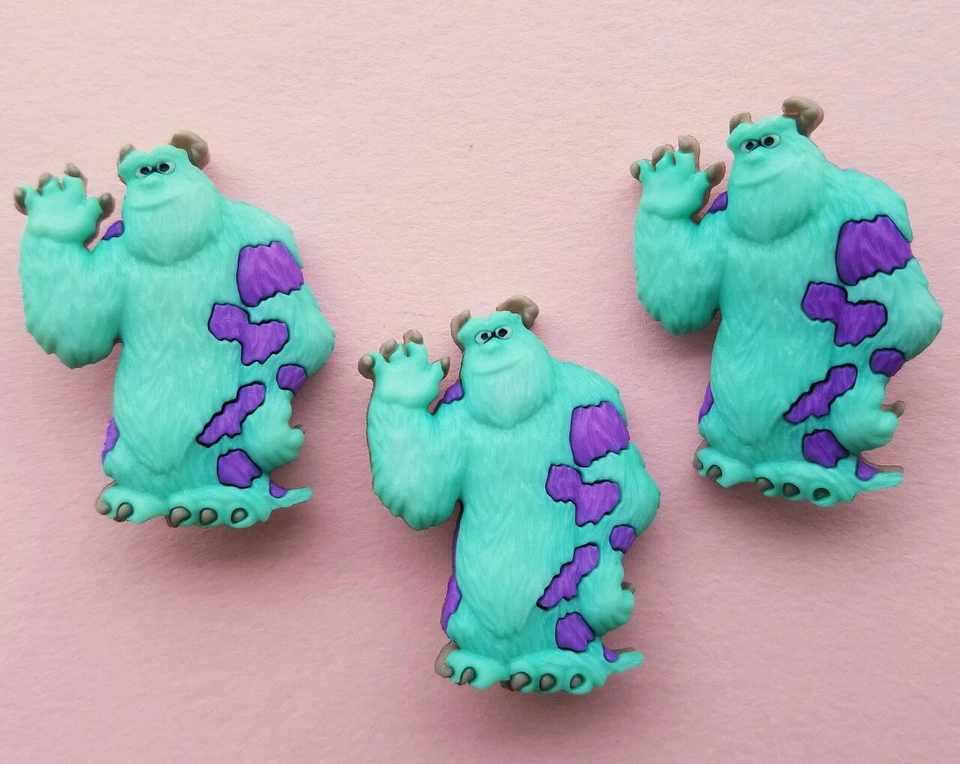 Craft Buttons SULLEY Monsters Inc Disney Halloween James P Sullivan Dress It Up - Image 1 of 2