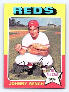 Johnny Bench Vintage Baseball Card 1975 Topps #260 - Picture 1 of 2