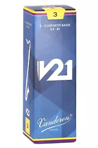 Cañas de clarinete bajo Vandoren V21 - 5 por caja - Imagen 1 de 7
