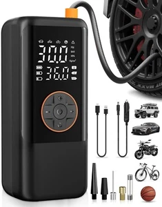 150PSI Portable Tire Inflator Air Compressor for Car Tires - Picture 1 of 5