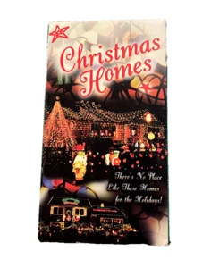Christmas Homes (VHS, 1995) Homes Decorated w/ Holiday Lights Untested - Imagen 1 de 3