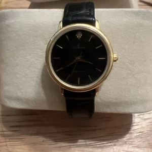 LE Chateau Genuine Black Back Diamond Japan Dress Watch 1150m/ I-7 - Picture 1 of 6