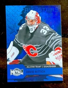 2020-21 SkyBox Metal Universe: Spectrum Blue #194 David Rittich - Picture 1 of 2