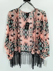 Eye Candy Damen Bolero Spring 15 Sea M bunte Fransen neu mit Etikett 055a - Bild 1 von 6