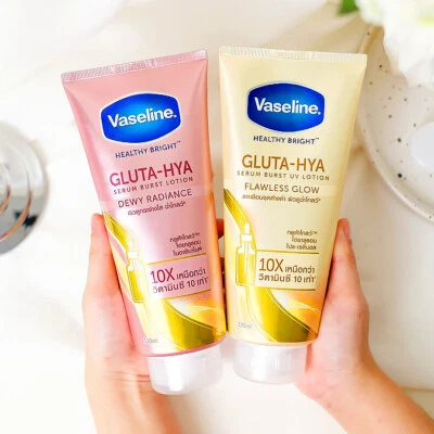 Vaseline Bright GLUTA HYA Serum Burst Lotion Dewy Radiance Flawless Glow 300ml - Image 1 of 4