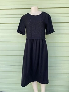 New ZARA BLACK  LACE DRESS SHORT SLEEVE SIZE M 4886 461 800 #D16 - Picture 1 of 9