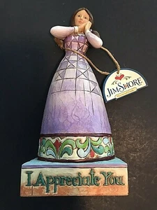 Jim Shore Heartwood Creek 'I APPRECIATE YOU' Girl Figurine Retired 2006 - Picture 1 of 7