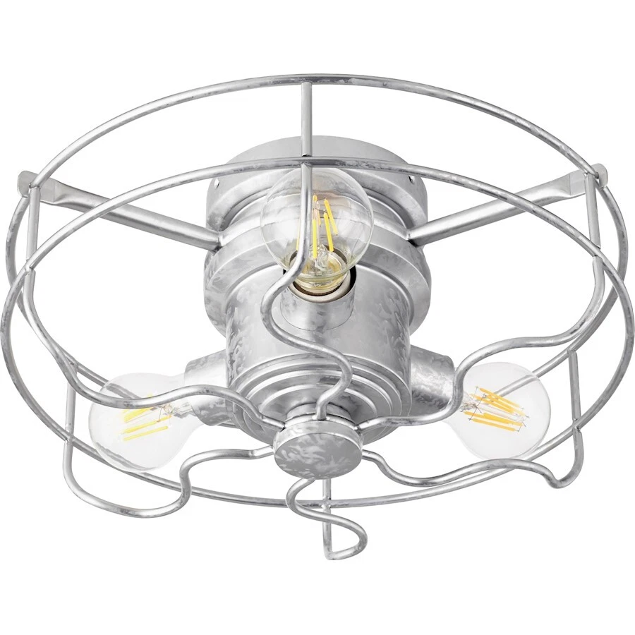 Quorum Windmill 3 Light Cage Kit, Galvanized - 1905-9 - Image 1 of 1