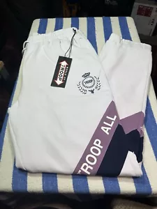 Pantaloni da jogging World of Troop da uomo in pile TROOP ALL PRO PANT BIANCHI 2XL PREZZO AL PUBBLICO CONSIGLIATO 80$ - Foto 1 di 4