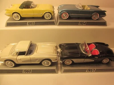 DANBURY MINT 1/43 CORVETTES, LOT/4 C-1 SERIES,'54, '55, '57, '60 50th ANN.SERIES - Image 1 of 4