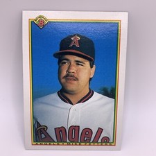 1990 Bowman Baseball Card #286 Mike Fetters California Angels