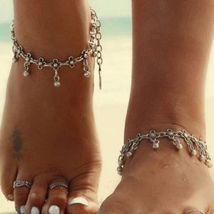 Women Gold Silver Plated Toe Ring Ankle Bracelet Chain Foot Jewelry Anklet D_IL - Picture 1 of 4