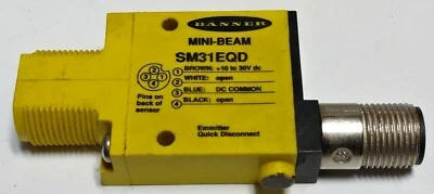 Banner Engineering 26835 / SM31EQD Mini-Beam Emitter Photoelectric Sensor - Image 1 of 3