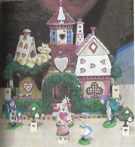 Dept 56 libro di fiabe casa delle carte della regina L’avventura di Alice nel paese delle meraviglie Tenniel - Foto 1 di 6