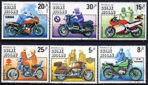 Guinea Bissau serie completa año 1985 usada motocicletas - Imagen 1 de 1