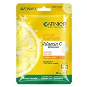 Garnier Skin Naturals Face Mask 28g Hydrating Brightening Anti-Dark Spots, Vit C - Picture 1 of 8