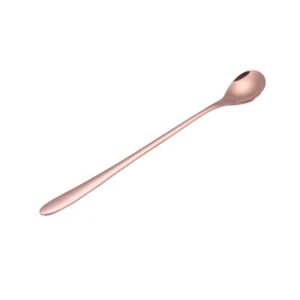 1pc Coffee Spoon Bar Stirring Spoon Drinking Straw Spoon Tea Stainless Steel - Picture 1 of 11
