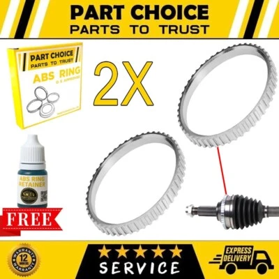 2X REAR - For JAGUAR S-TYPE XJ XKX200 X358 X150 - ABS RELUCTOR RING - Image 1 of 3