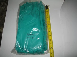 (12 Pair) Ansell Sol 11 mil 13" Chemical Resistant Gloves 37-650 Nitrile Size 11 - Picture 1 of 3