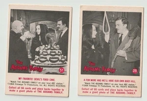 VINTAGE 1964 ADDAMS FAMILY TV SERIES SCANLENS DONRUSS TRADING CARDS 28 51 EXC!!! - Picture 1 of 2