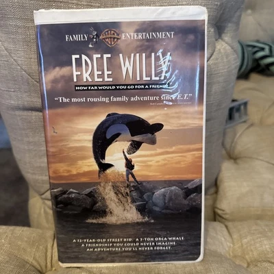 Free Willy VHS 1993 Warner Bros Family Adventure Movie - Good Condition Foto 1 de 3