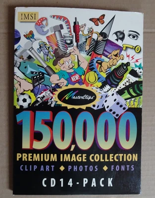 Master Clips 150,000 Premium Image Collection CD 14 Pack IMSI 1997 MasterClips - Bild 1 von 4