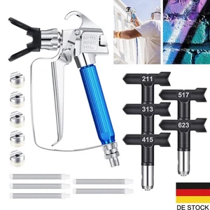 3600 PSI Airless Pistole Malerei Airless Hochdruck Farbspritzpistole mit 5 Düse - Bild 1 von 10