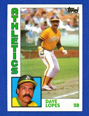 1984 Topps Baseball # 669 Dave Lopes - Oakland A's - Free Shipping - Image 1 of 2