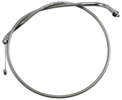 Motion Pro 65-0285 Braided Stainless Steel / Chrome Armor Coated Throttle Cable - Image 1 of 4